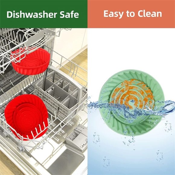 Reusable Non-stick Food Grade Silicon Oven Pan Air Fryer - Picture 5 of 15